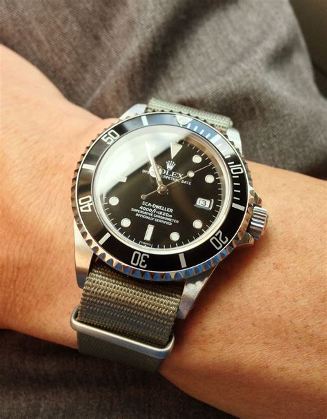 rolex sea dweller 16600 nato strap|Rolex Sea-Dweller new price.